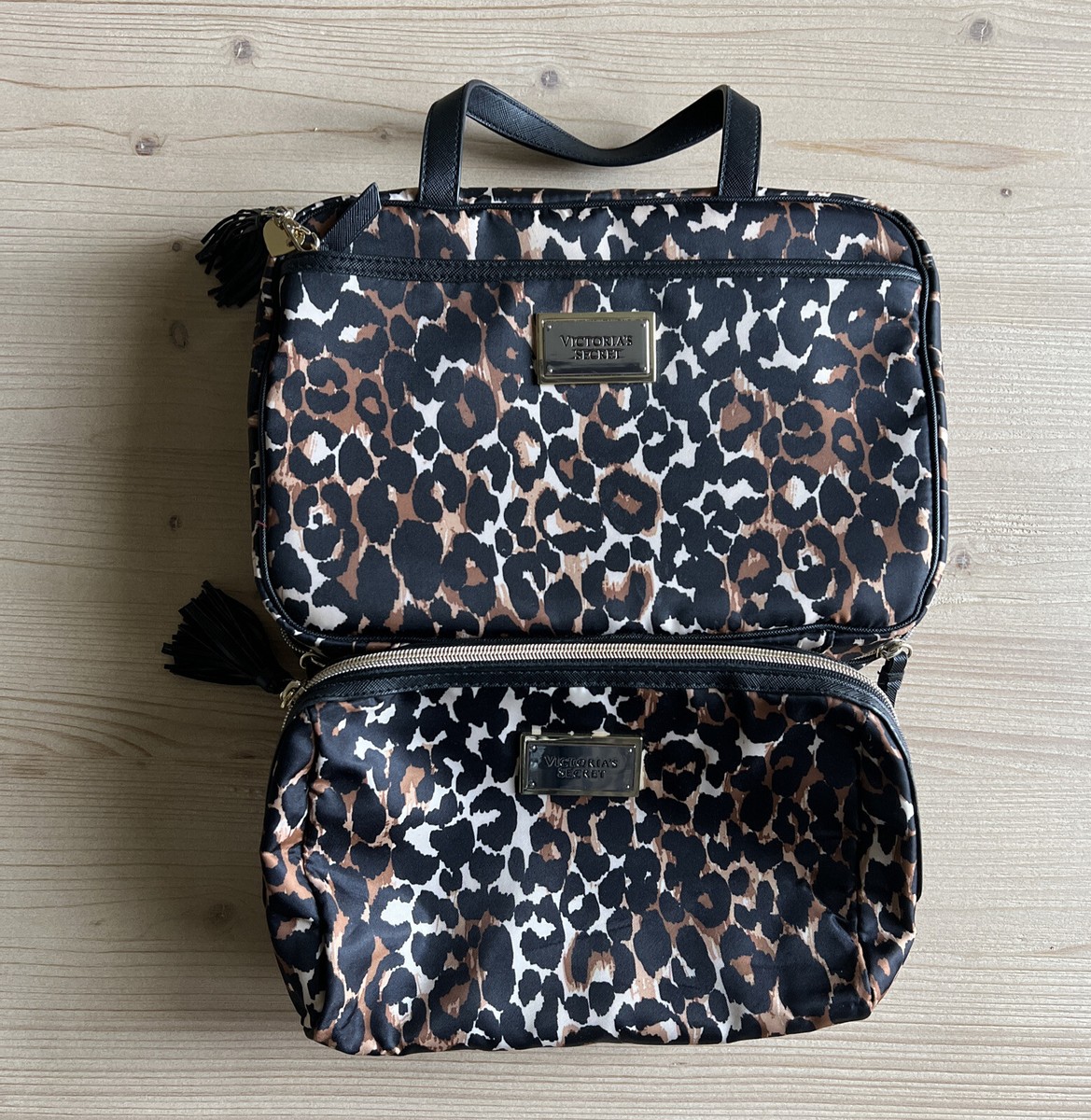 Victoria's Secret Leopard Print Makeup Bags Set Of 2) UK