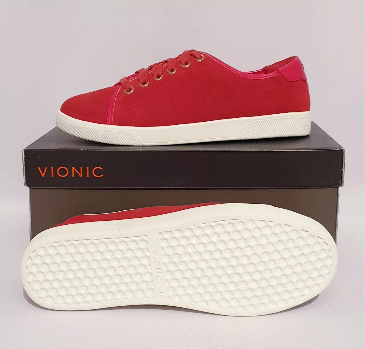 Vionic hotsell suede sneakers