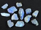 121Ct Natural Rainbow Moonstone Rock Rough Raw Crystal 12 Pcs Lot Loose Gemstone
