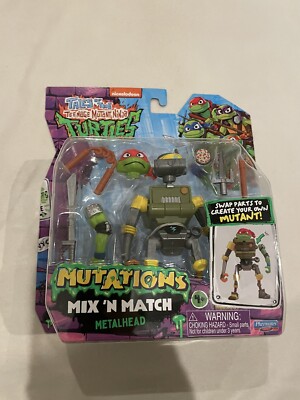 Tartarughe Ninja Action Figure Metalhead 11,4 Cm – Mix And Match Con Arti Intercambiabili E Accessori – Tales Of The TMNT