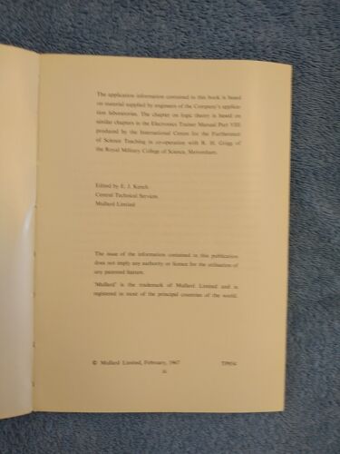 Mullard Integrated Logic Circuit Applications for FC Range - 1967 - Picture 3 of 15