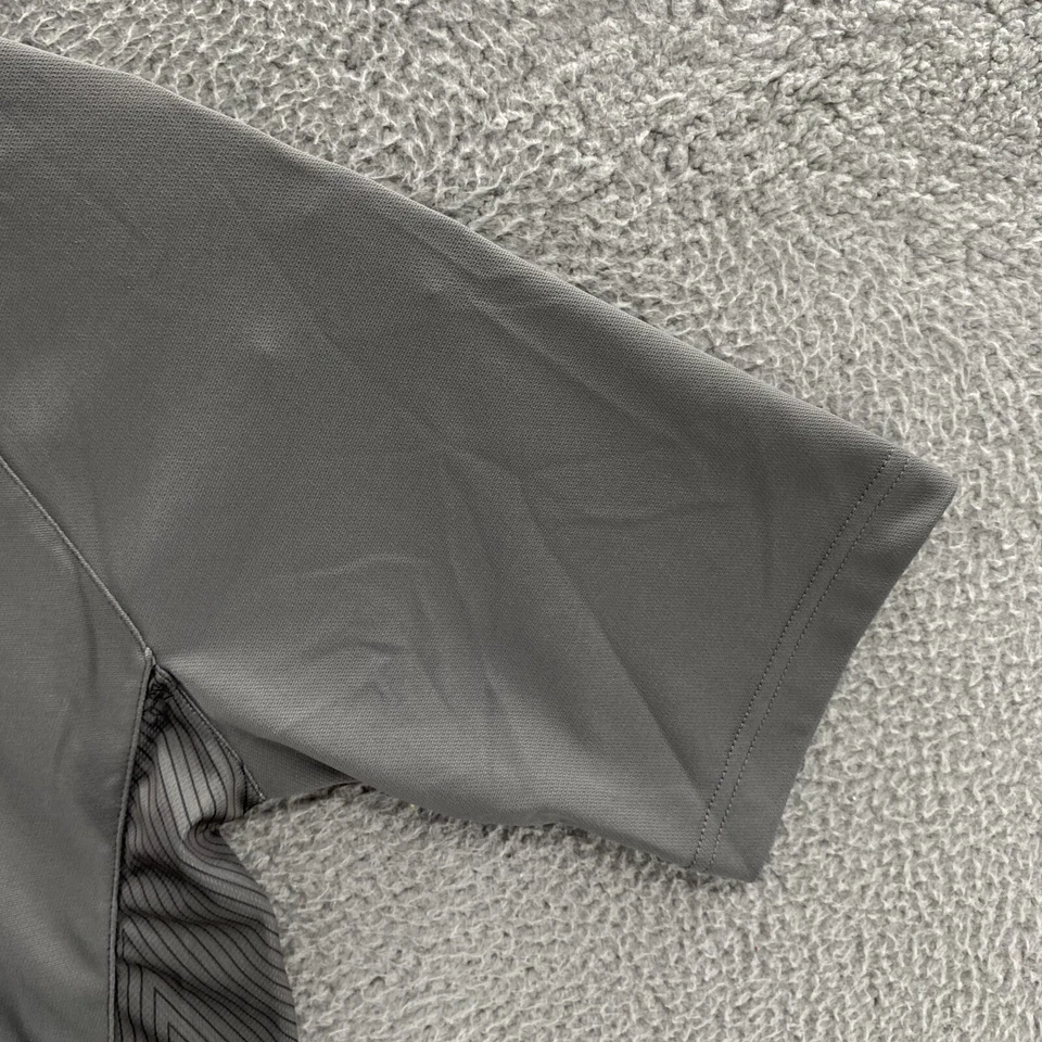 Fox Racing Shirt Men Medium Gray Motocross Biker 1/4 Zip Rider Tech Short Sleeve - Image 3 of 4