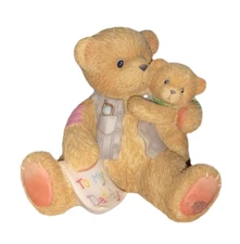 Cherished Teddies Resin “When I Need a Hug, I Run to Dad” Figurine 2000