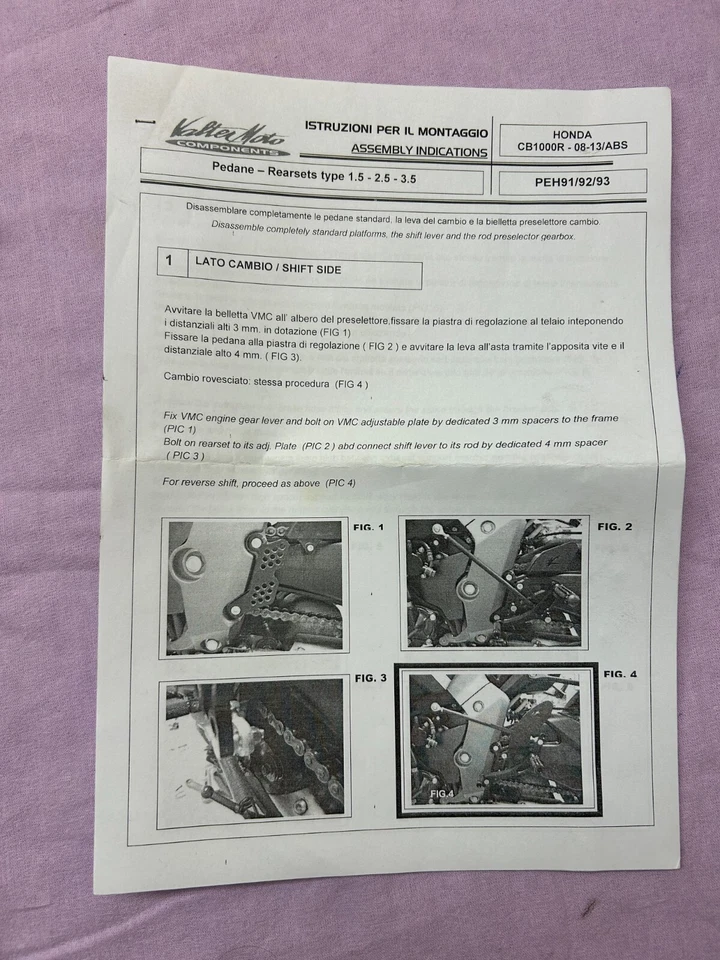 Reposapiés Valter Moto Honda CB 1000R ABS 2008-13 R-001. - Imagen 4 de 4