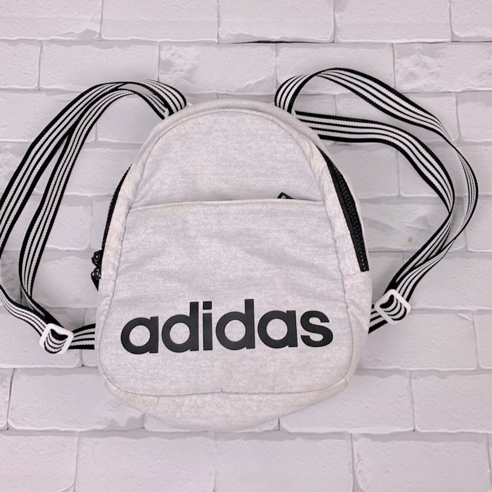 Adidas Small Mini backpack Light gray Adjustable … - image 5