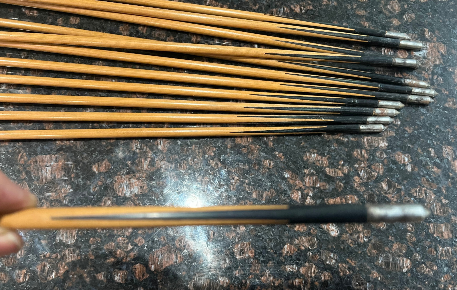 Vintage antique footed cedar arrows recurve archery eBay