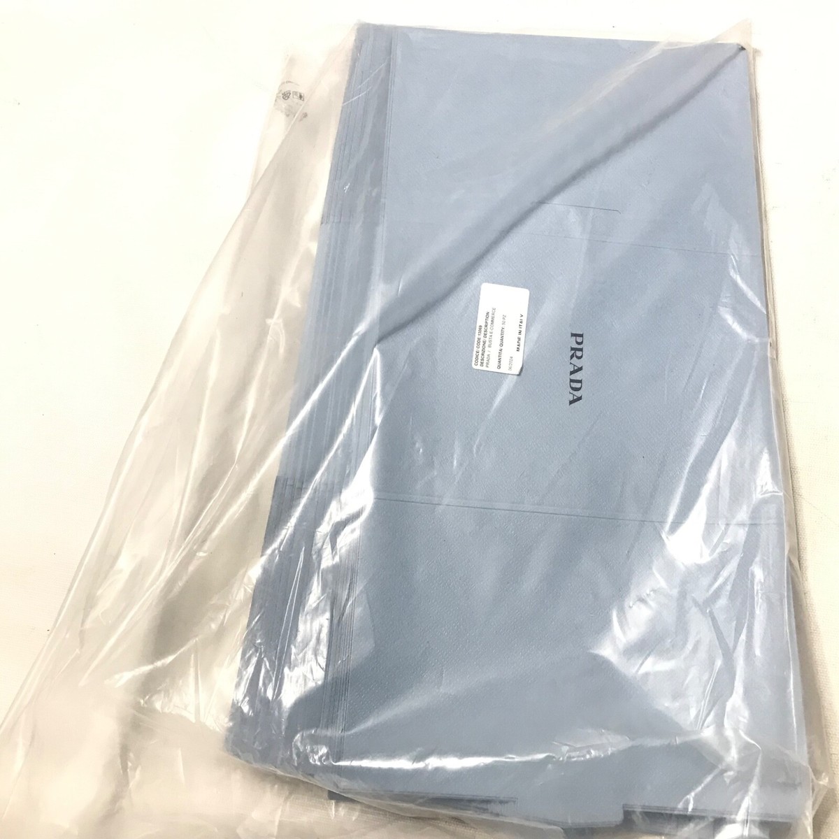 Lot of 50 PRADA Small Gift Card Box Light Blue 8