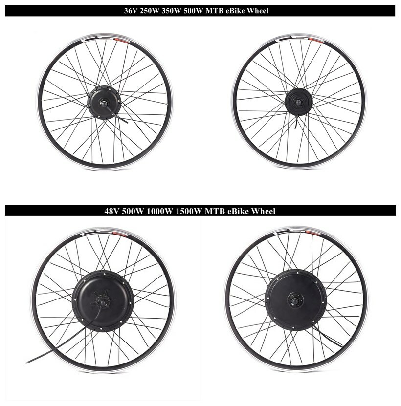 MTB E-bike Front/Rear Wheel Conversion Kit Without Display for Mountain ...