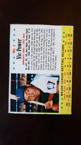 1963 post, jell-o baseball cards #1 to #99, hand cut, complete your set - Picture 2 of 189