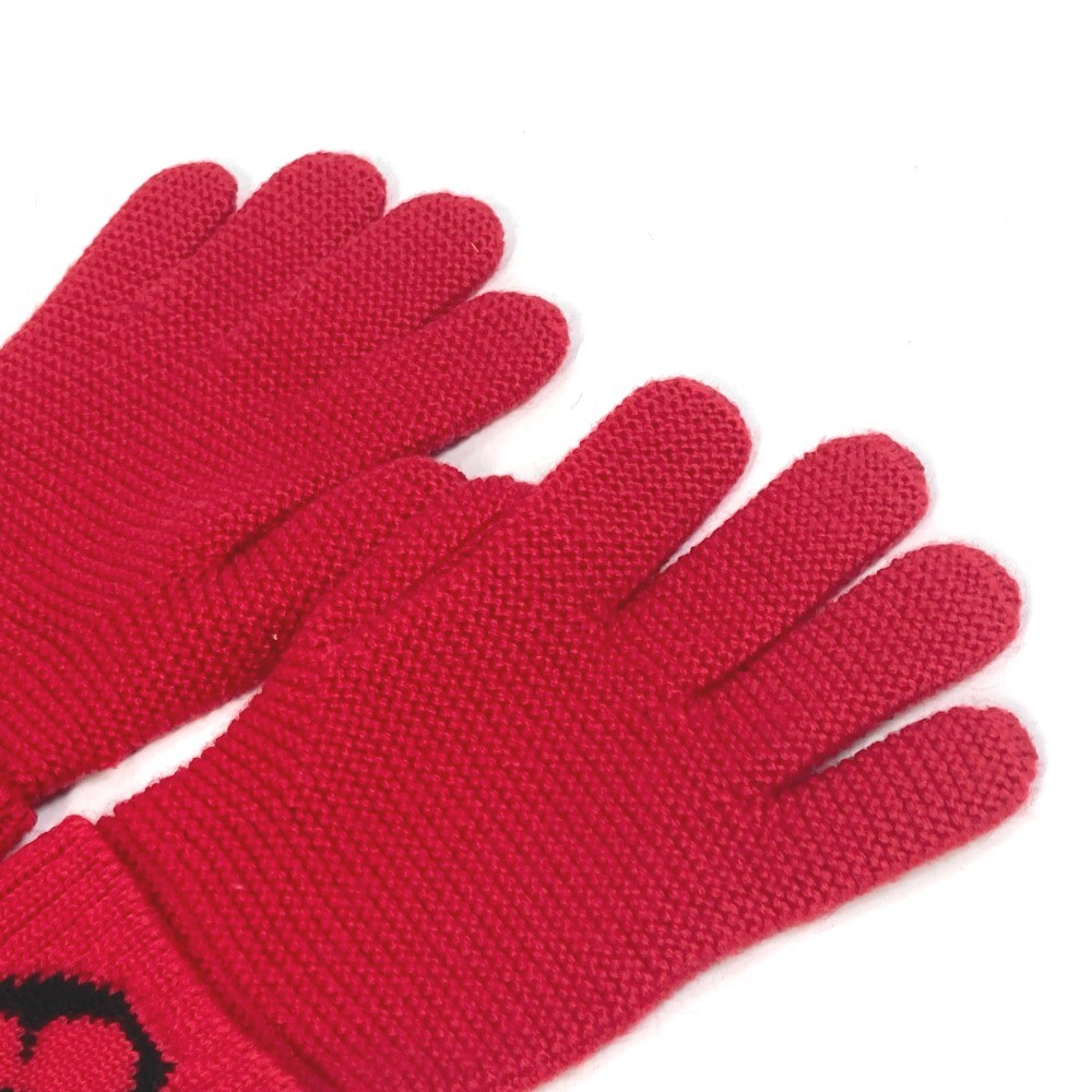 Louis Vuitton グローブ LOUIS VUITTON M58359 Gon-LV Collage Gloves wool Red/Black | eBay