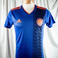ADIDAS New Blue Orange Men Activewear Atheltic Jersey Top Size S