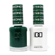 DND Gel Polish Duo Gel + Lacquer 0.5fl.oz LED/UV Duo DND748- 4 Leaf Clover