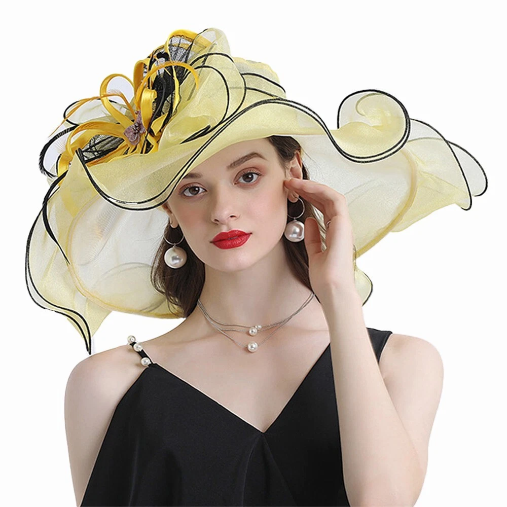 Yellow Church/Dress Formal Hats for Women for sale | eBay display picture 3