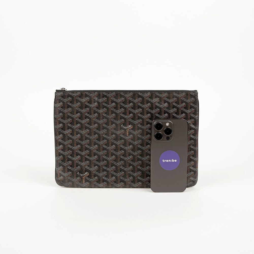 Goyard Black Canvas Sena Clutch M 63494083 | eBay