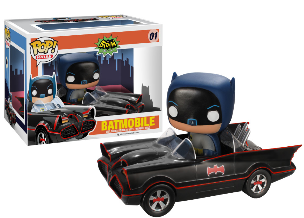アメコミ funko pop BATMAN IN BATMOBILE01 Funko POP! Rides Batman TV Series Batmobile #01 [Chrome