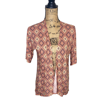 LuLaRoe Bianca Size 3 Kimono Jacket Multicolor Short Sleeve NWT (2042)
