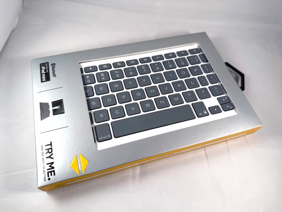 Funda ZAGG Teclado Bluetooth Retroiluminado Apple iPad mini-Blanco ZKMHCWHLIT103 Foto 3 de 4