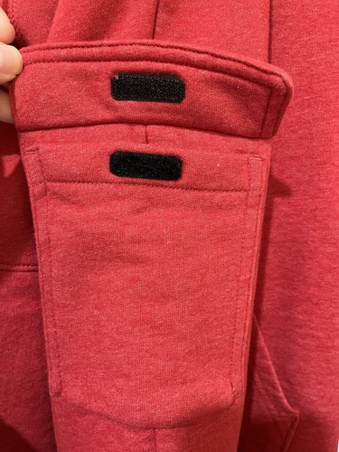 Boys Clothes Cat & Jack Red Lined Zip Up Hoodie & Sweatpant Joggers Size 8/10 - Picture 13 of 15