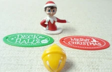 2015 Elf On The Shelf Cake Topper Set *Deck the Halls/Merry Christmas/Jingle