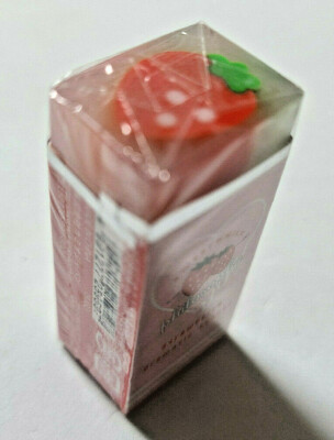Strawberry Eraser translucent stationery Pink Cute