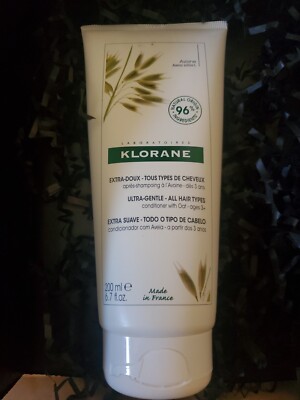 KLORANE Ultra Gentle Oat Milk Natural Conditioner 6.7 oz Full Size SEALED