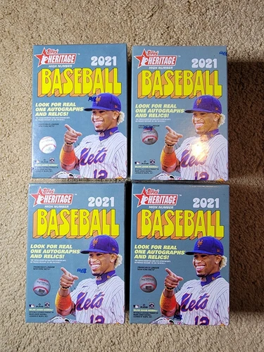 2021 Topps Heritage High Number Blaster Box! Lot of 4! New/Factory Sealed! 🔥 