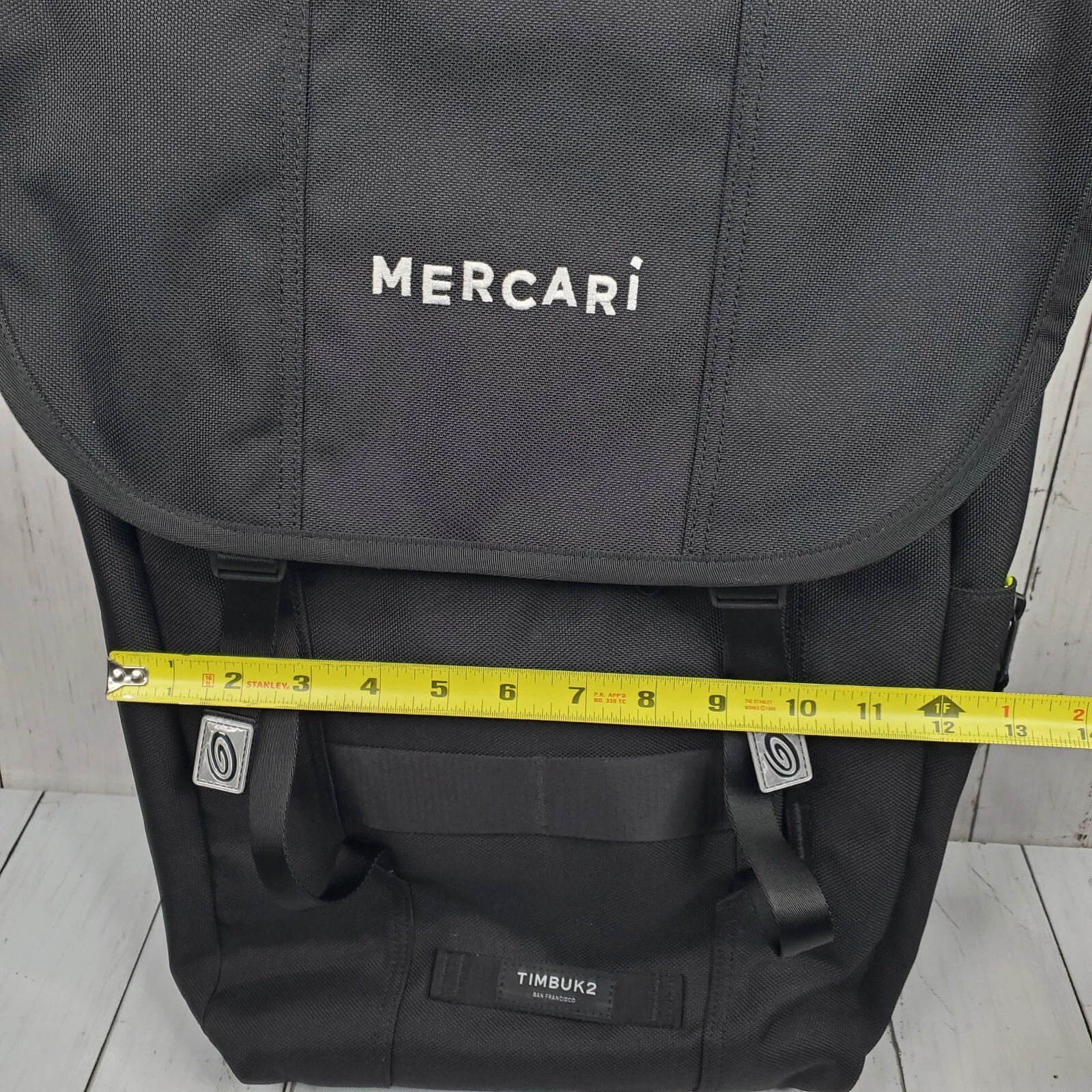 Zaino per laptop Mercari Timbuk2 Swig Flap 15" triplo nero tessuto tecnico cordura