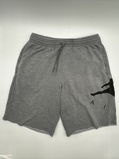 Nike Air Jordan Men's Jumpman Fleece Sweat Shorts Gray Size M Used BV5254-091