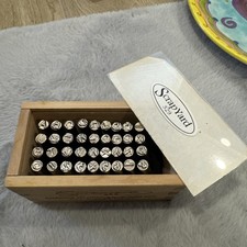 Scrapyard 329 Scrapbook Letter Number Stamp Punch 36 Pieces Crafts Journal NEW