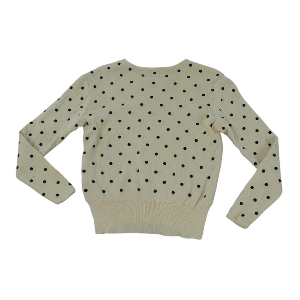 Suéter Christian Dior Mujer M Off White Crema Pret A Porter Lunares Agujero Foto 4 de 4