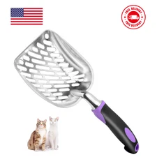 Stainless Steel Cat Litter Scoop Mesh Shovel Poop Sifting for Cat Litter Box