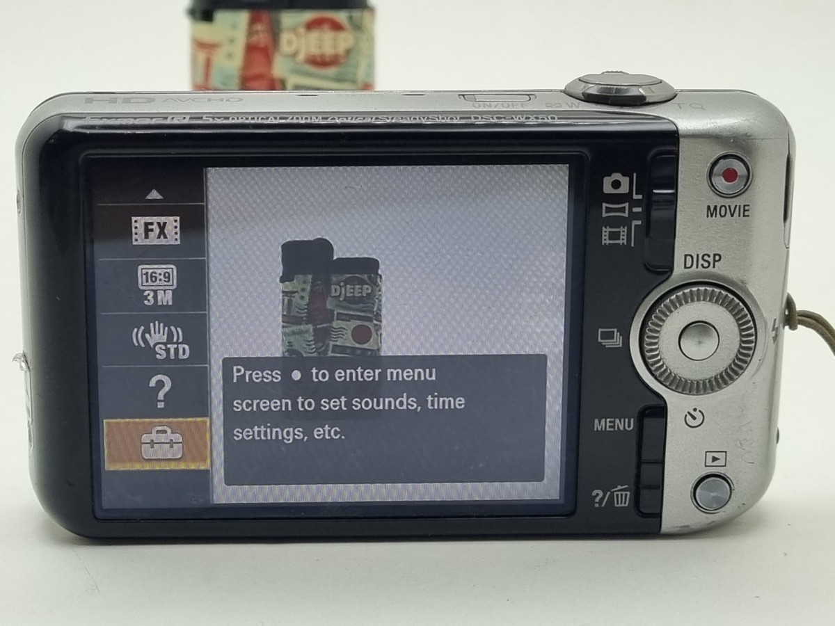 Sony Cyber-shot DSC-WX50 16.2MP Digital Camera - Silver for sale
