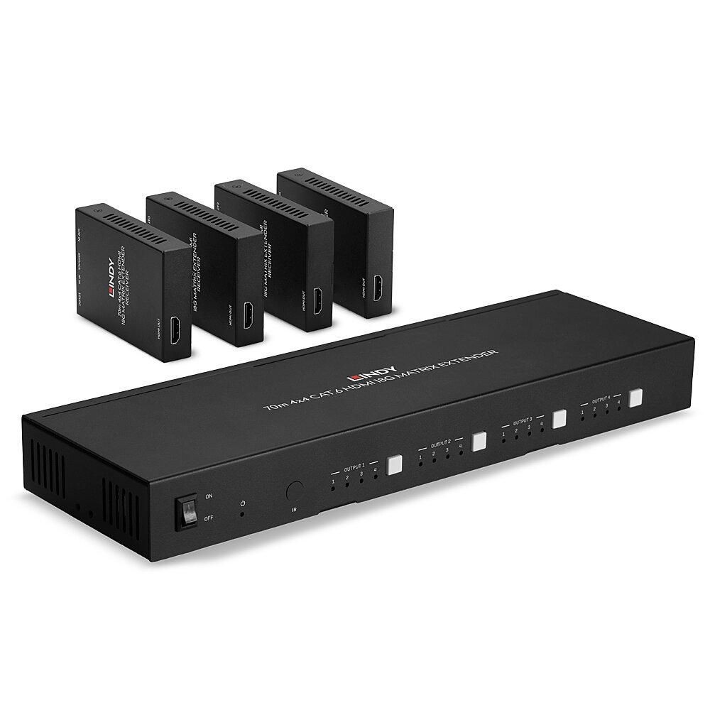 Lindy 38328 70m Cat.6 4x4 HDMI 4K60 & IR