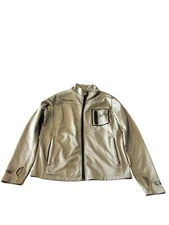 G Loomis Men’s Jumper Size L Beige Full Zip Logo Fishing Fish Outdoors Beach