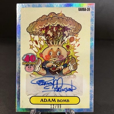 Garbage Pail Kids 40th Anniversary Adam Bomb Blue 12/99 Shawn Dickinson GARB-39