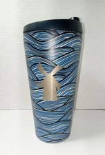 New DUTCH BROS Blue Waves Double Walled Insulated Tumbler 24 Oz Coffee Tea PNW