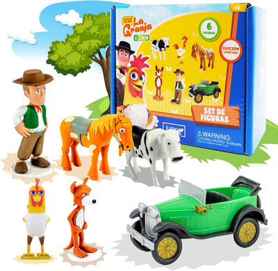 La Granja De Zenon - Set of 6 Action & Adventure Figurines for Kids, Zenon Farm 