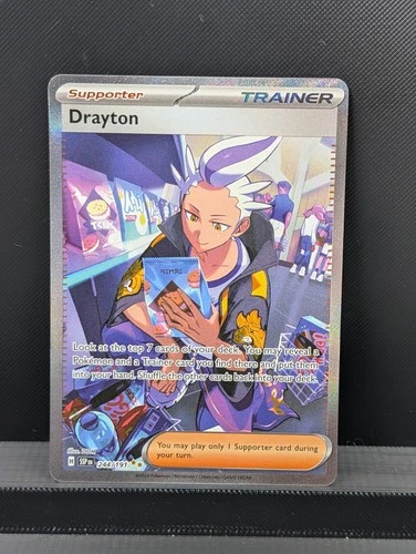 Drayton 244/191 Surging Sparks Illustration Near Mint Condition Pokemon