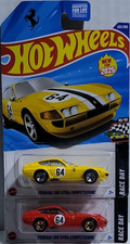 Hot Wheels Ferrari 365 GTB4 Competizione Race Day 2025 1:64 Yellow  Red 2-Pack