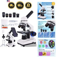 Microscope for Kids Adults, 40X-2500X High-Power Compound Microscope for St...