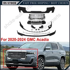 Front Bumper Cover Kit For 2020 2021 2022 2023 2024 GMC Acadia Replacement