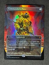 MTG Commander’s Plate Borderless P 0135 Foil NM Pack Fresh