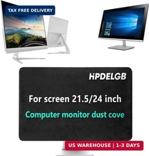 Computer monitor dust cover black for screen 21.5/24 inch or for All in One LCD