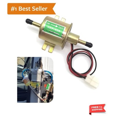 HEP-02A 12V Electric Fuel Pump, 3psi-5psi mpa Heavy Duty Low Pressure Deliver...
