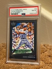 2019 Panini Diamond Kings Blue Framed Jackie Robinson Card PSA 8 LOW POP 1 1^