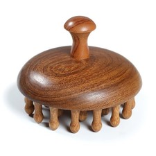 iunxkmi Wooden Scalp Massage Comb - Sandalwood Head Massager Tool, Gua Sha Br...