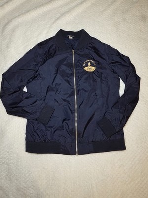 Omega Moonlanding Speedmaster Jacket Blue Bomber 50th Anniversary 100% Nylon 
