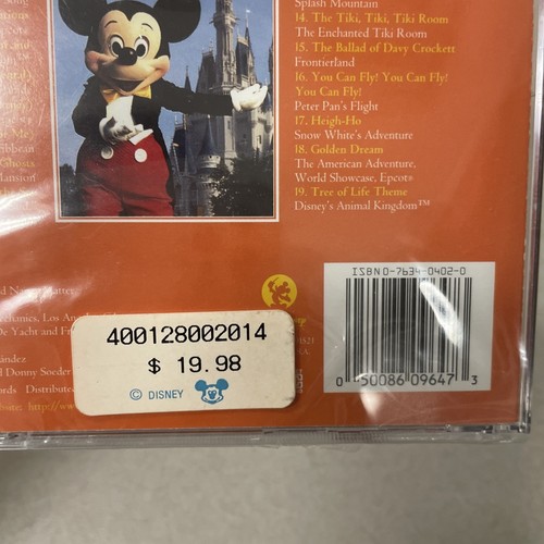Walt Disney World The Official Album CD 1998 OOP , 25th Anniversary Song, EPCOT - Picture 5 of 6