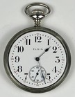 Vintage 1916 Elgin Pocket Watch Grade 345 7J Silverode Philadelphia Case Running — photo 4