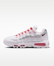 Nike Air Max 95 Big Bubble England White Silver Red Obsidian Men